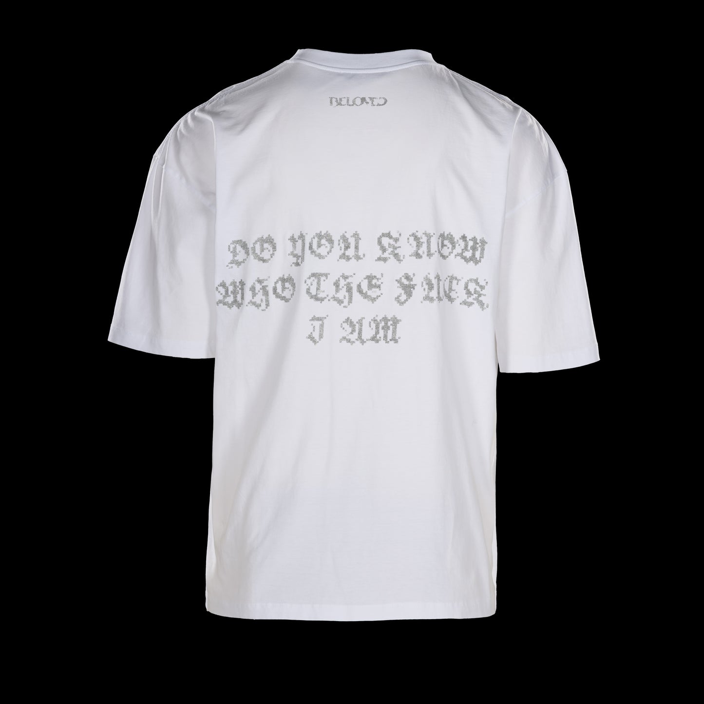 pixelated text tee