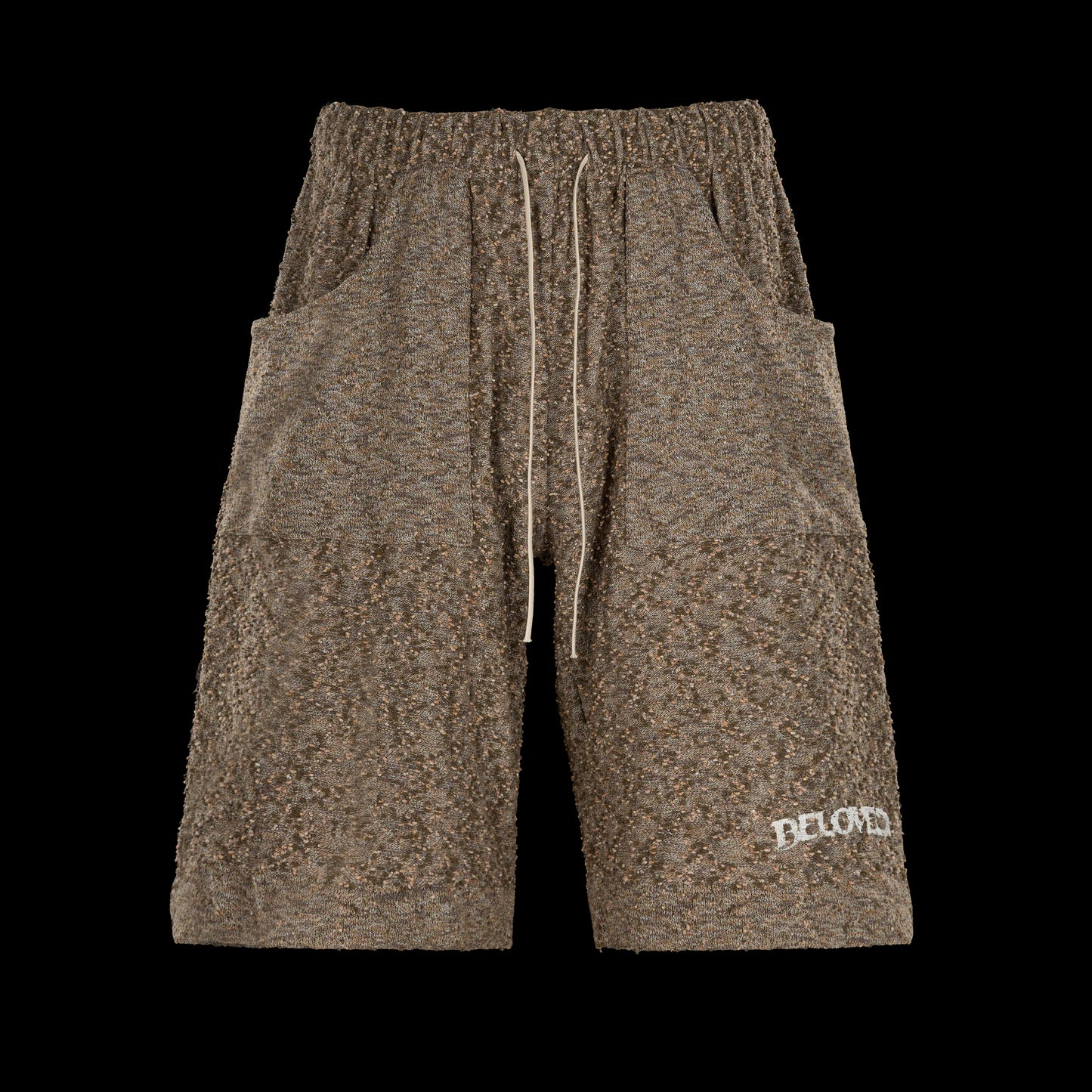 relaxed fit knit shorts