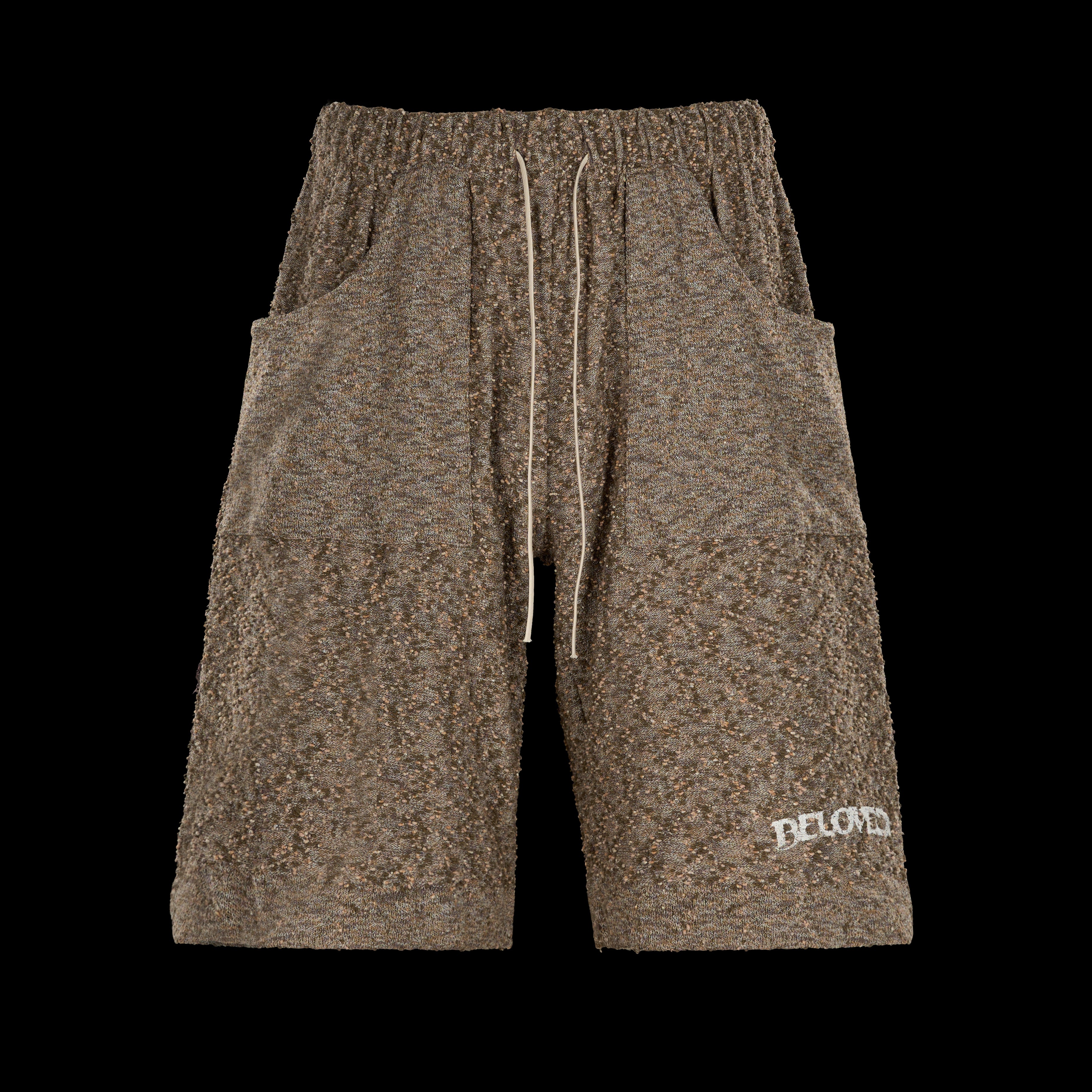 relaxed fit knit shorts