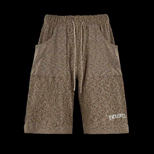 relaxed fit knit shorts