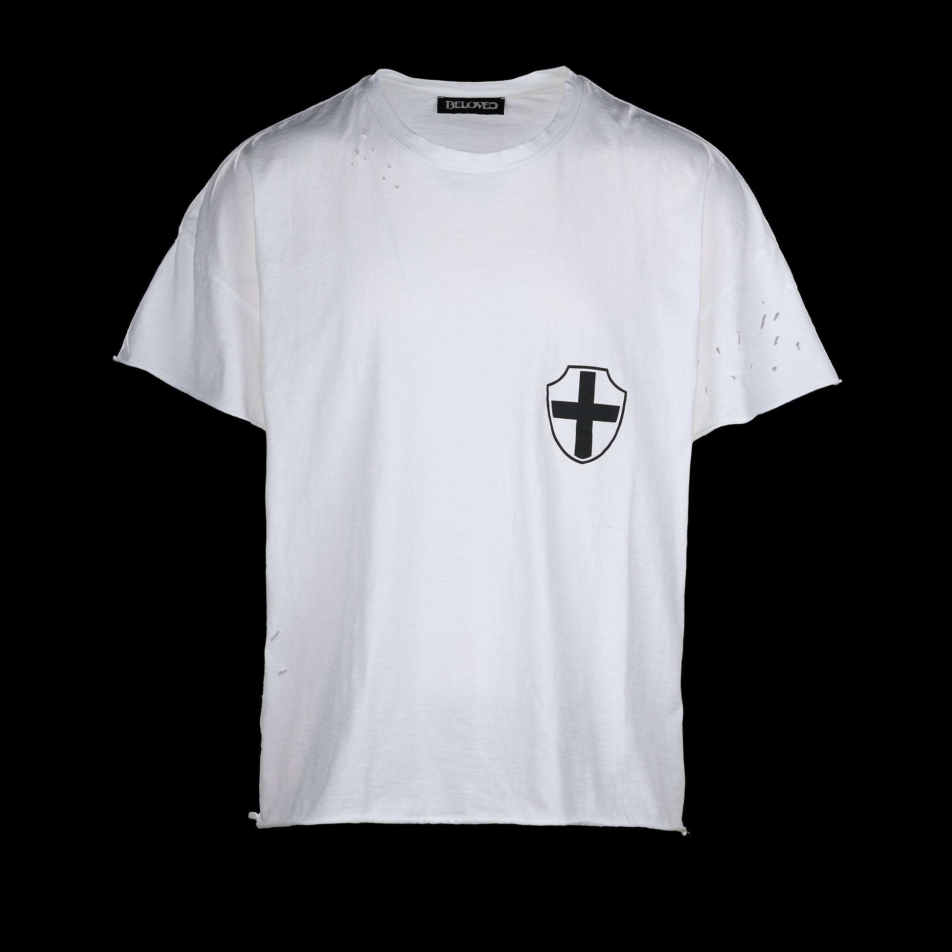 medieval cross graphic shirt