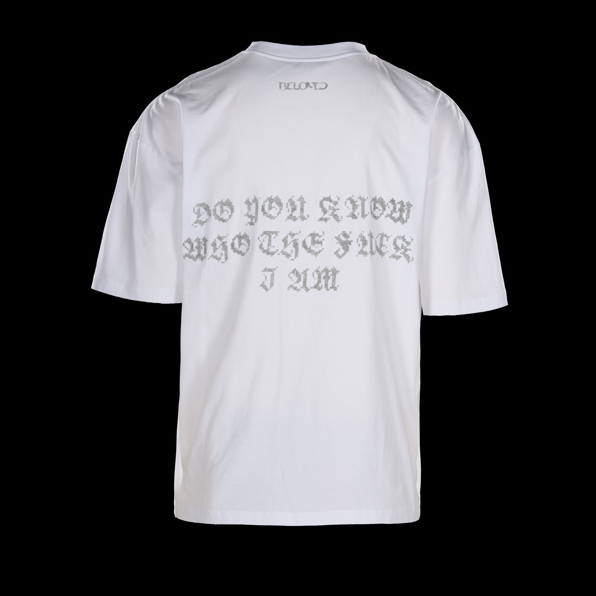 pixelated text tee