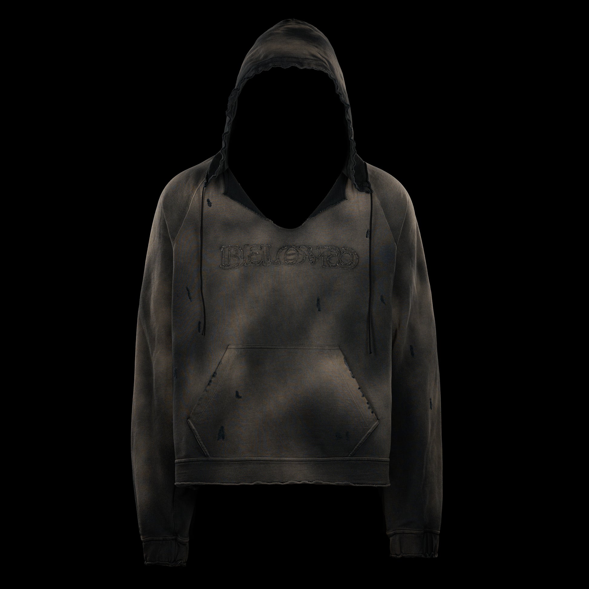 weathered finish hoodie