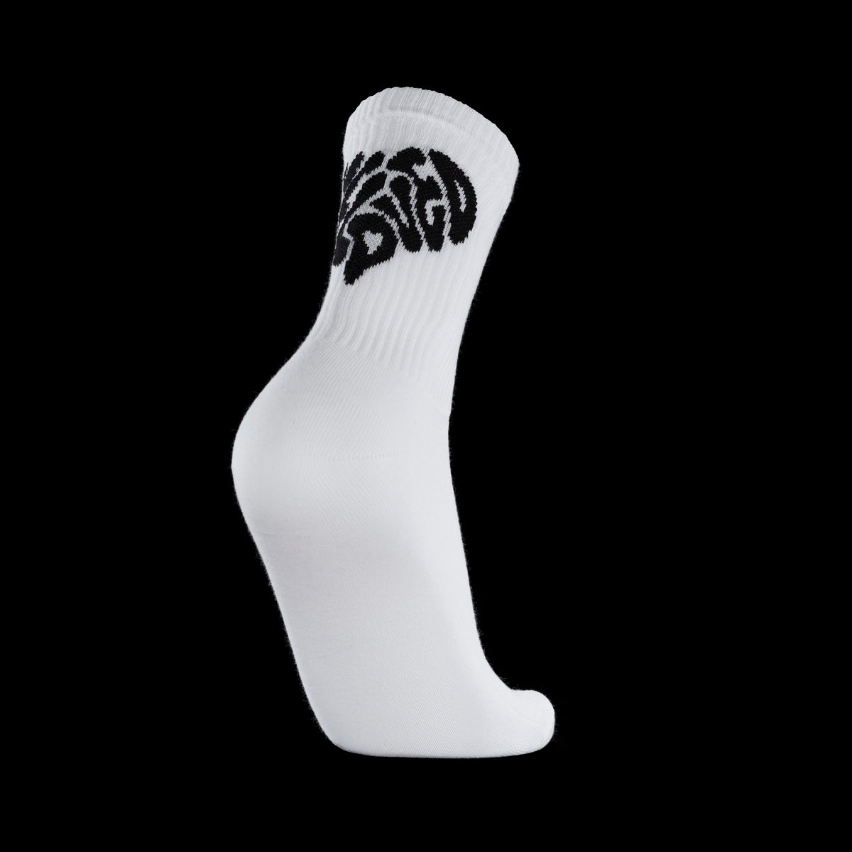 White Ribbed Socks