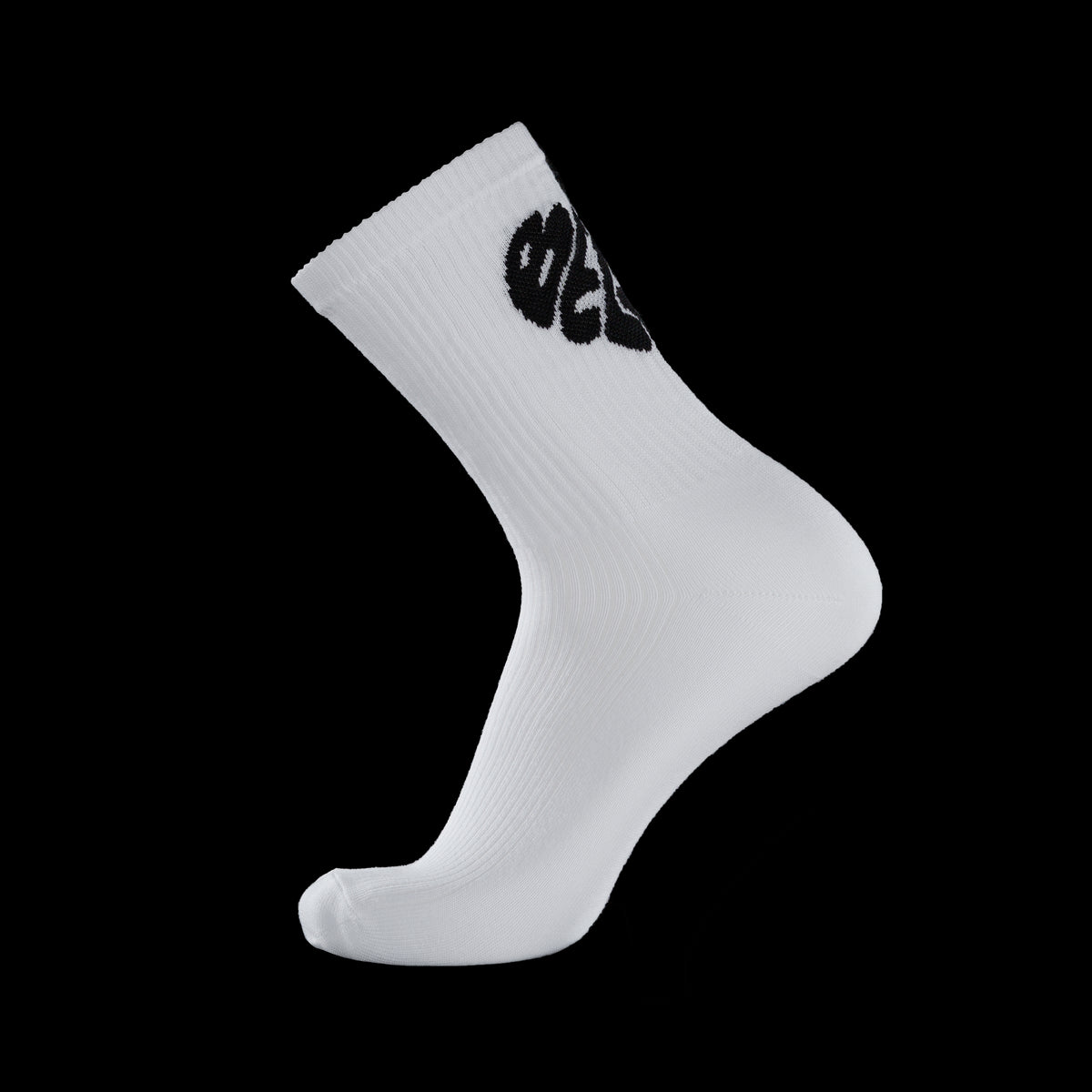 White Ribbed Socks